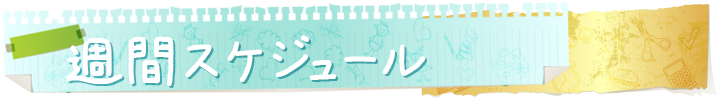 週間スケジュール